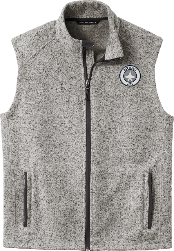 NJ Jets Sweater Fleece Vest