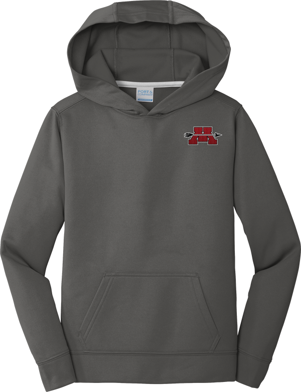 Mercer Arrows Youth Performance Fleece Pullover Hooded Sweatshirt