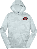 Mercer Arrows Youth Sport-Wick CamoHex Fleece Hooded Pullover