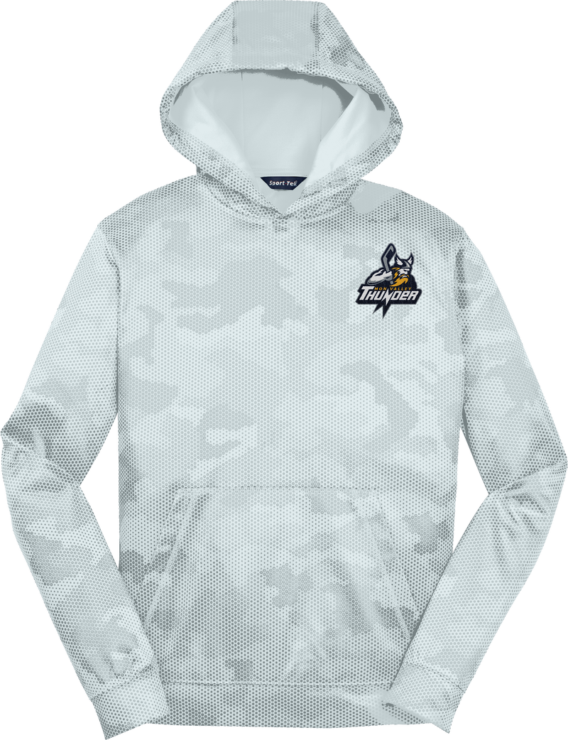 Mon Valley Thunder Youth Sport-Wick CamoHex Fleece Hooded Pullover