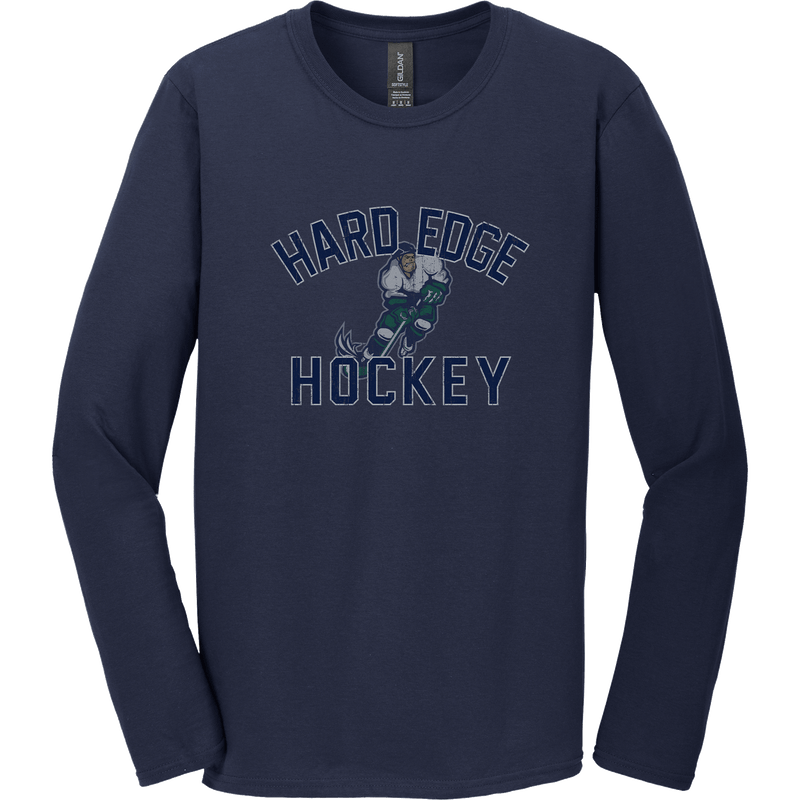 Hard Edge Hockey Softstyle Long Sleeve T-Shirt