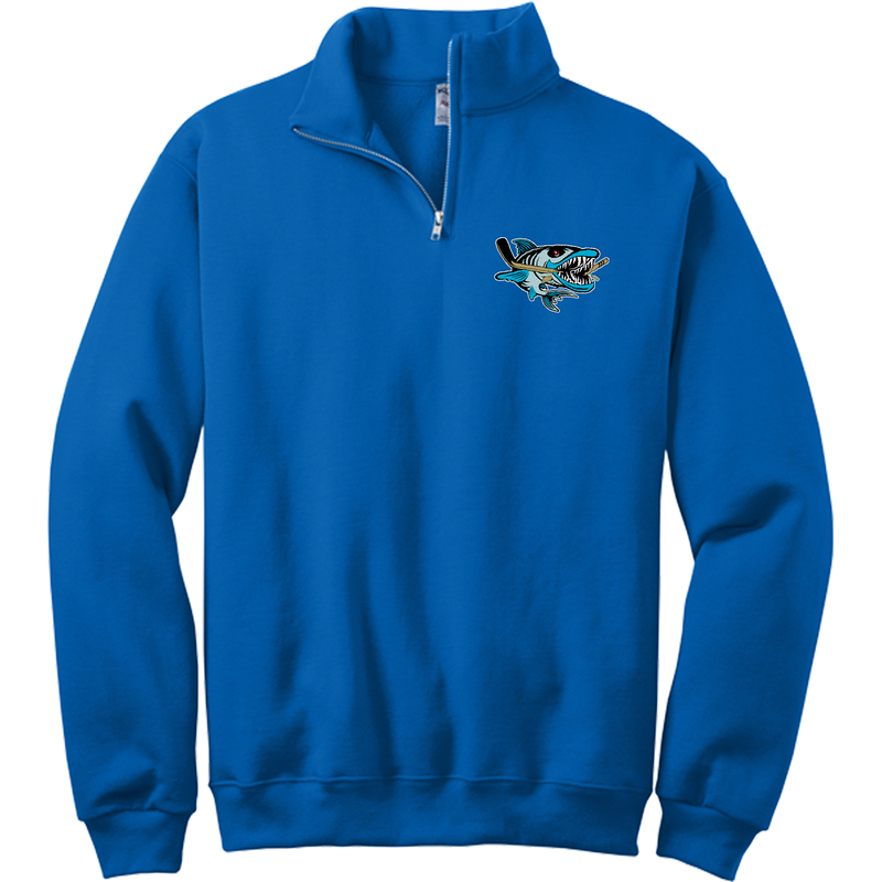 Boca Barracudas NuBlend 1/4-Zip Cadet Collar Sweatshirt