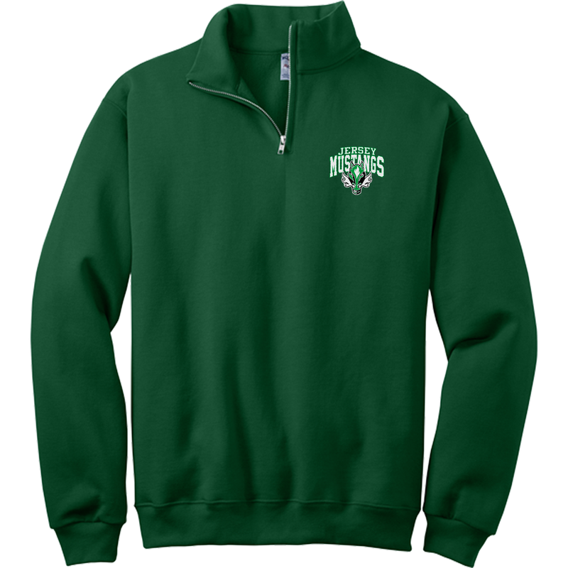 Jersey Mustangs NuBlend 1/4-Zip Cadet Collar Sweatshirt