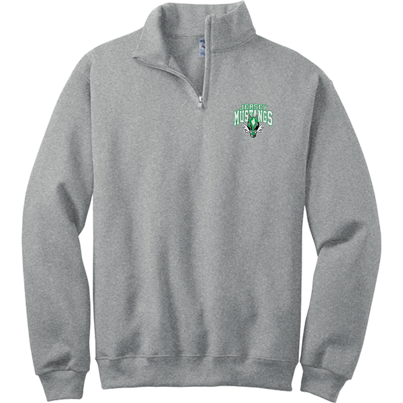 Jersey Mustangs NuBlend 1/4-Zip Cadet Collar Sweatshirt