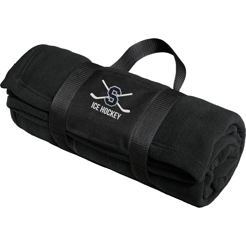 Midd South Hockey Fleece Blanket with Carrying Strap