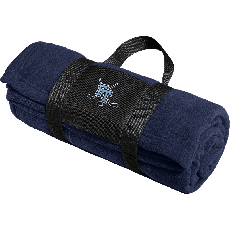 Freehold Township Fleece Blanket with Carrying Strap