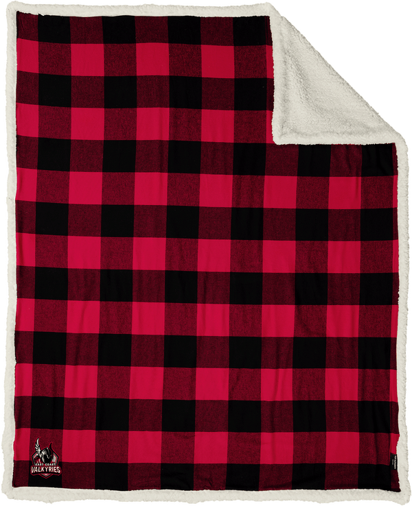 NJ Valkyries Flannel Sherpa Blanket