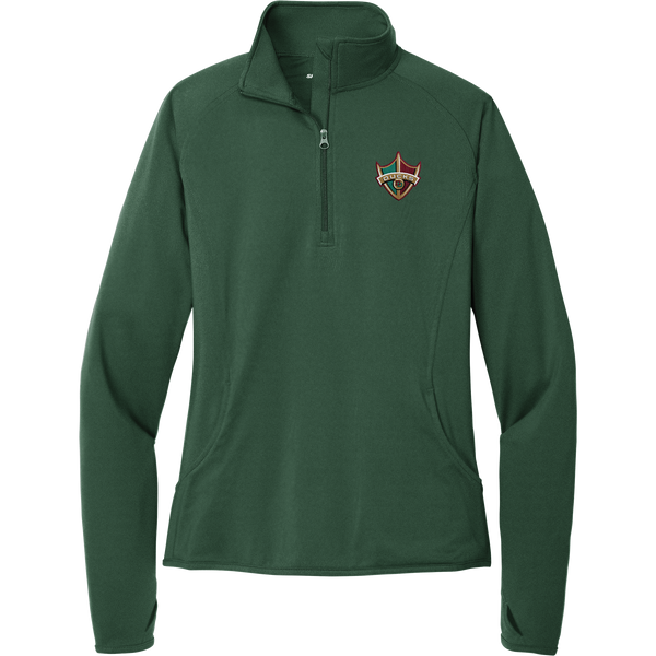 Delaware Ducks Ladies Sport-Wick Stretch 1/4-Zip Pullover