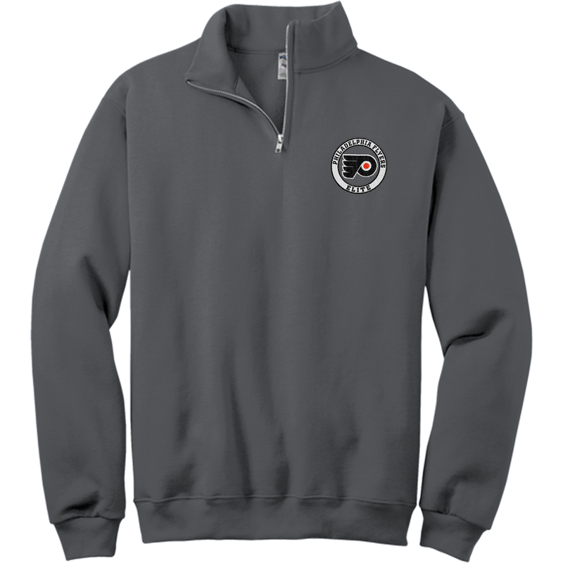 Philadelphia Flyers Elite NuBlend 1/4-Zip Cadet Collar Sweatshirt