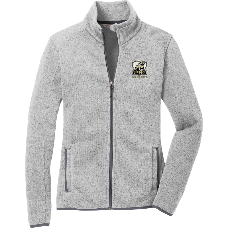 HVM Bulldogs Ladies Sweater Fleece Jacket