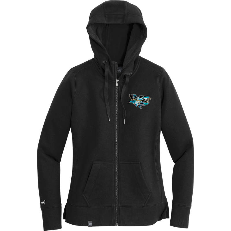 Boca Barracudas New Era Ladies French Terry Full-Zip Hoodie