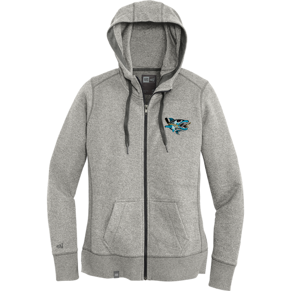 Boca Barracudas New Era Ladies French Terry Full-Zip Hoodie