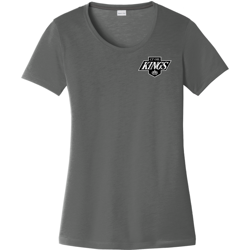 CT Oil Kings Ladies PosiCharge Competitor Cotton Touch Scoop Neck Tee