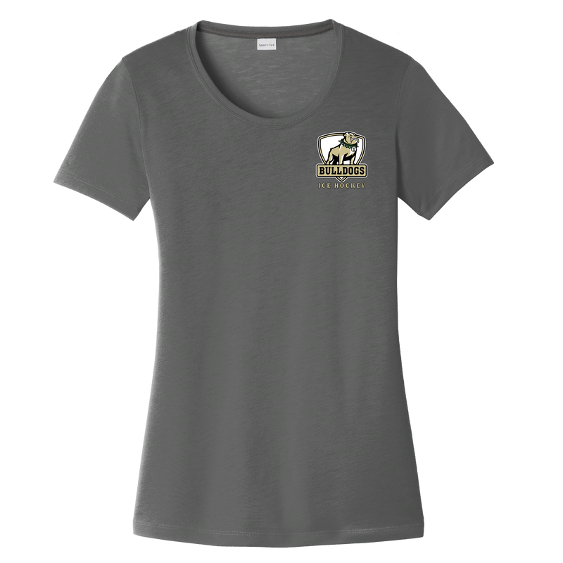 HVM Bulldogs Ladies PosiCharge Competitor Cotton Touch Scoop Neck Tee