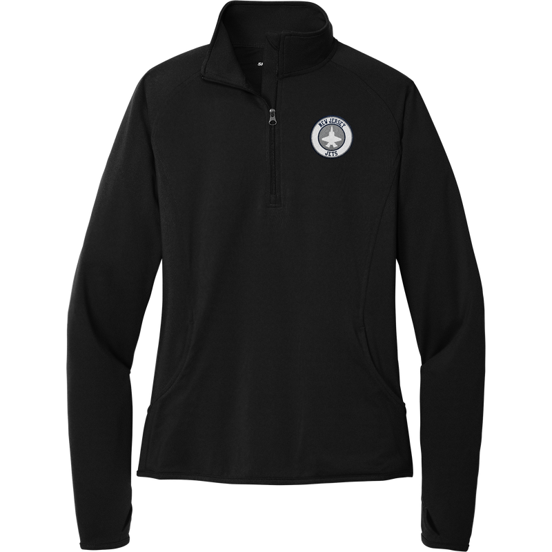 NJ Jets Ladies Sport-Wick Stretch 1/4-Zip Pullover