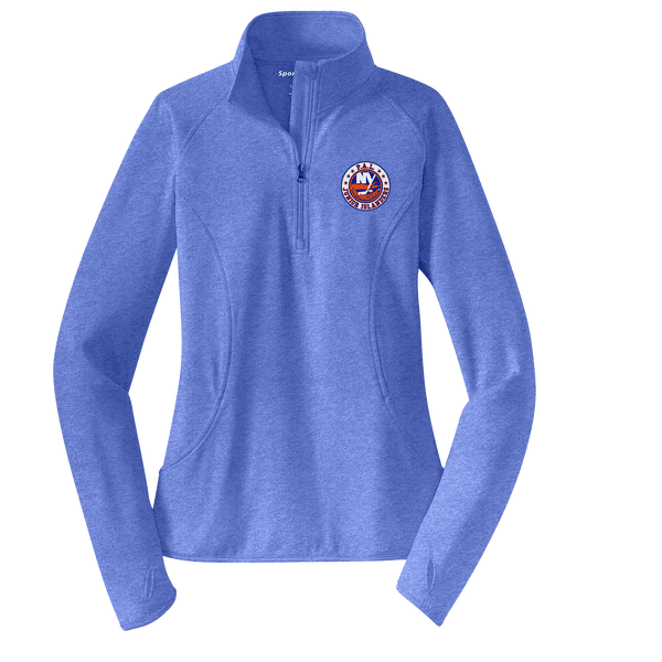 PAL Jr. Islanders Ladies Sport-Wick Stretch 1/4-Zip Pullover