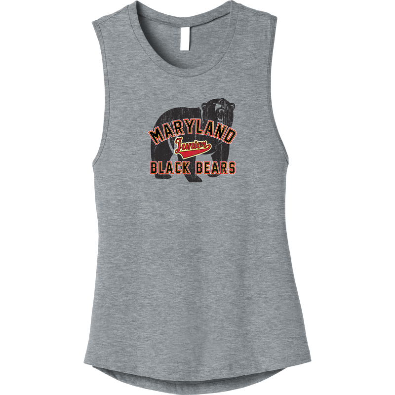 MD Jr. Black Bears Womens Jersey Muscle Tank