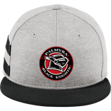 Palmyra Black Knights New Era Shadow Heather Striped Flat Bill Snapback Cap
