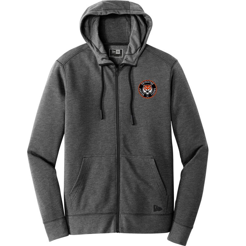 Princeton Jr. Tigers New Era Tri-Blend Fleece Full-Zip Hoodie