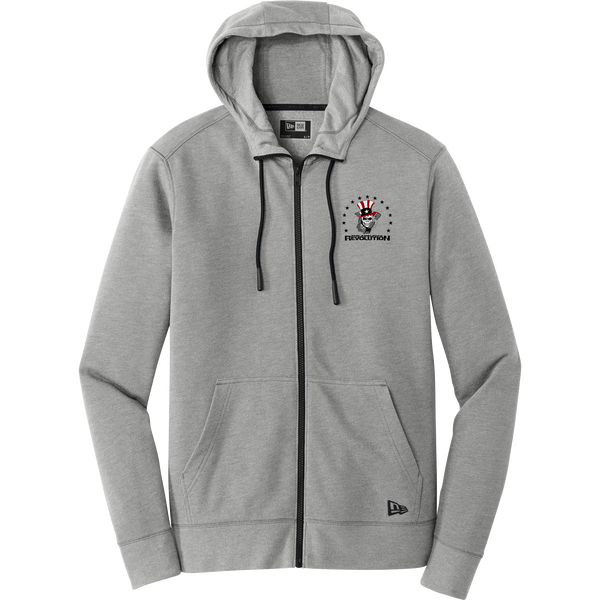 Phila Revolution New Era Tri-Blend Fleece Full-Zip Hoodie