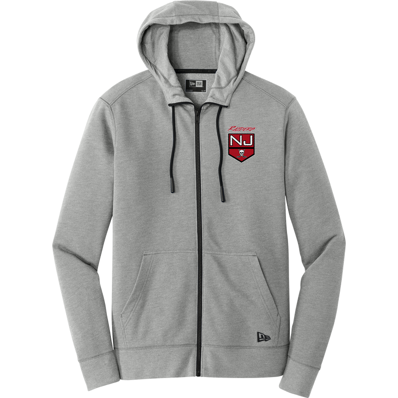 NJ Raiders New Era Tri-Blend Fleece Full-Zip Hoodie