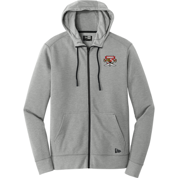 SOMD Sabres New Era Tri-Blend Fleece Full-Zip Hoodie