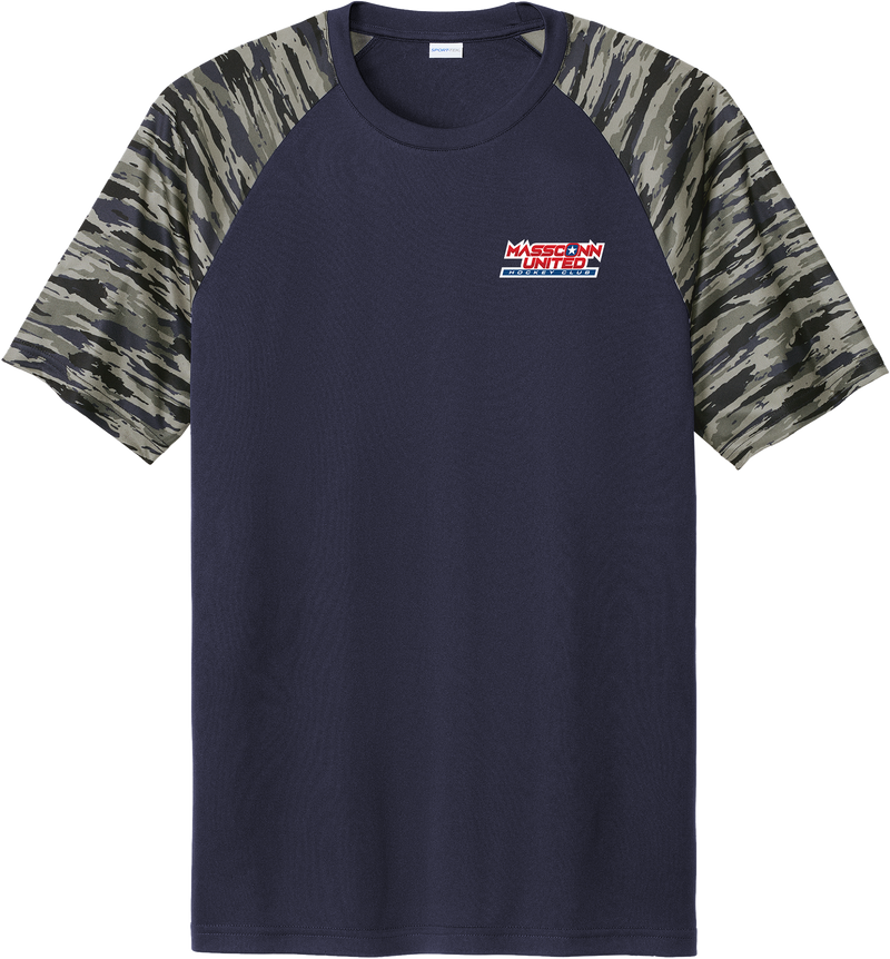 Mass Conn United Drift Camo Colorblock Tee