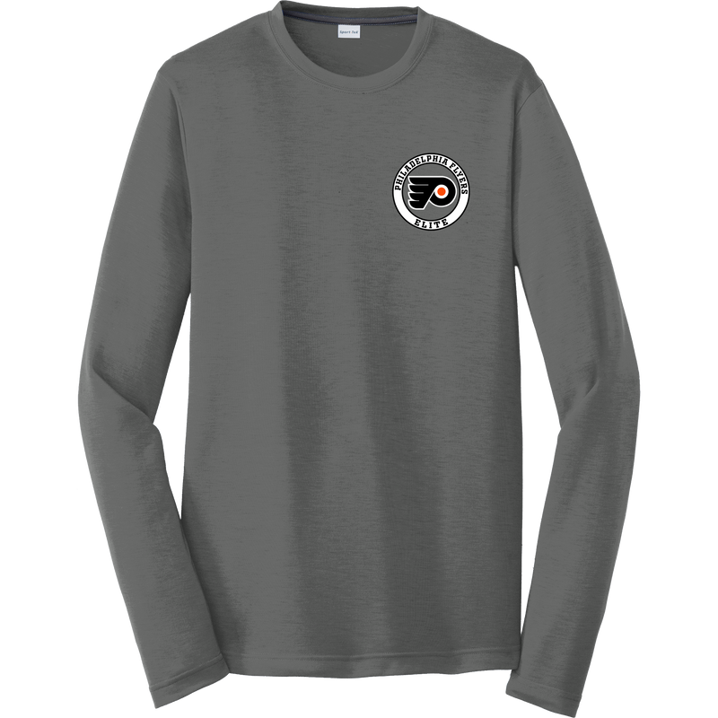 Philadelphia Flyers Elite Long Sleeve PosiCharge Competitor Cotton Touch Tee