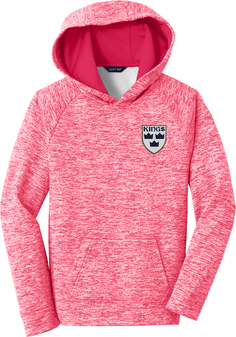 North Jersey Kings Youth PosiCharge Electric Heather Fleece Hooded Pullover