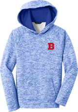 CT Bobcats Youth PosiCharge Electric Heather Fleece Hooded Pullover