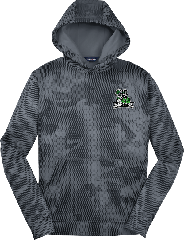 Atlanta Madhatters Youth Sport-Wick CamoHex Fleece Hooded Pullover