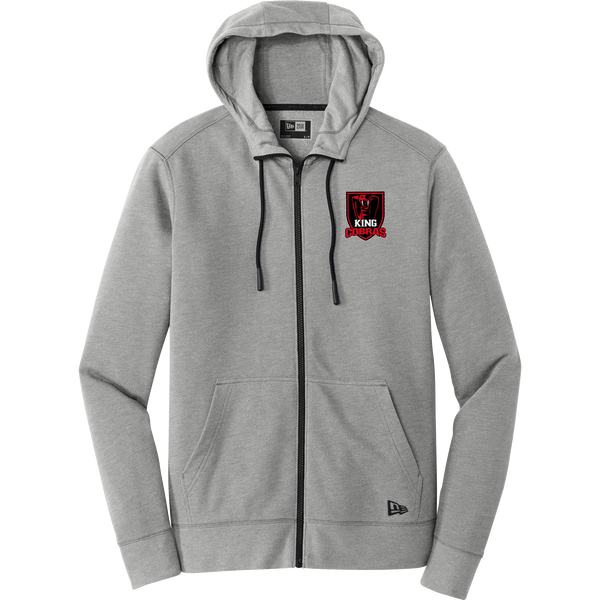 King Cobras New Era Tri-Blend Fleece Full-Zip Hoodie